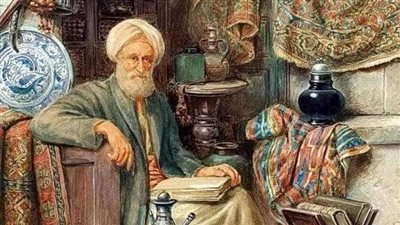 يحكي عن تاجر ليه دكان في سوق 