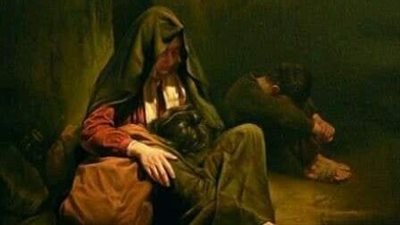 الأرمله الفقيرة وصاحب المطعم 