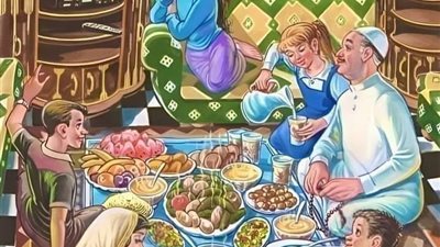 يحكي أن امرأة فقيرة كانت تتدين كل يوم لصاحب البقالة