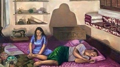 احد الجيران ټوفيت زوجته