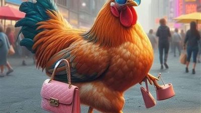 وقفت امرأة ثريا في الطريق