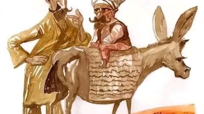 قديما كان يوجد صياد فقير يسير في الغابة