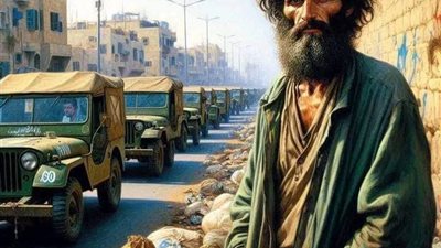 المتسول الأخرس في لبنان