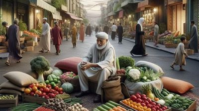 البدوي والتاجر