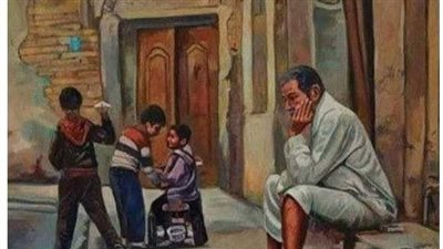 يحكي. إن رجل احترق دكانه بالكامل