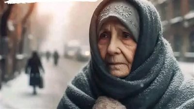 في ليلة باردة عاصفه