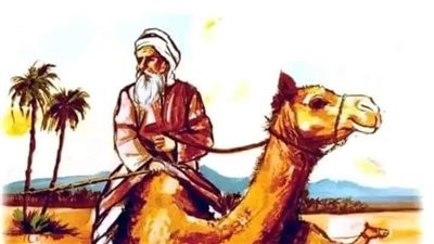التاجر والابل