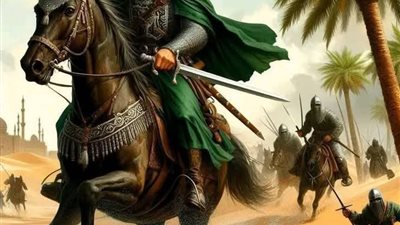 الرسول صلي الله عليه وسلم والصحابي الاسود