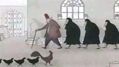 يحكي ان ملكا كان متزوجا بأربعة زوجات
