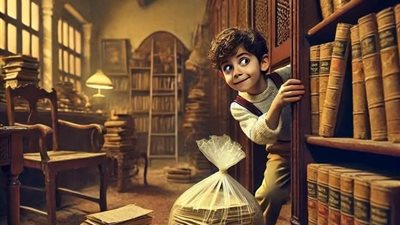 في طفولتي كنت العب في مكتبة ابي