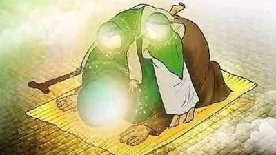 سيدنا النبي كان جالسا في المسجد