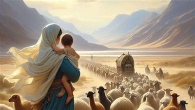 المراتان والذئب