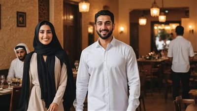 دخل رجل مع زوجته الي احد المطاعم