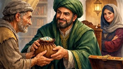 ذكاء امراة وطمع قاضي