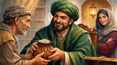ذكاء امراة وطمع قاضي